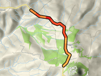 Radicofani vanuit Monte Nebbiali