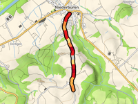 Rätenbergstrasse von Niederbüren