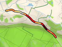 Reasty Hill przez Low North Road