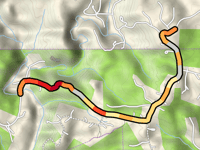 Reavis Mountain Road from Long Swamp Creek
