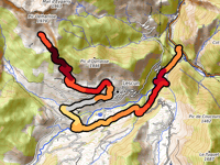 Refuge de l'Abérouat via Chemin des Trabès