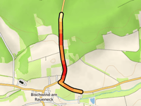 Rehschlag da Bischwind am Raueneck