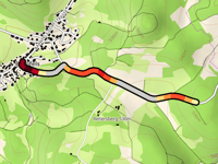 Reitersberg von Bärnfels über Bärnfels-Burgstrasse