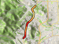 Reliez Valley Road from Oakmont Memorial Park