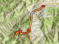 Rifugio de Juanar z Monda przez Calle Malaga