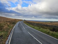 Rivington Road from Anglezarke Resevoir