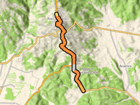 Roccastrada über Strada Provinciale Tollero