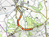 Rodeberg via Woestenhofstraat