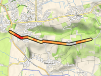 Roman Road von Bleadon Hill