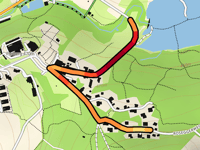 Roseggerweg przez Purbergstrasse