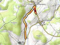 Roter Hügel da Lengfeld via Eichenberg