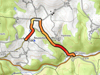 Roussillon-en-Morvan von Les Viollots über Route de Roussillon