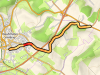 Route d'Aumal vanuit Neufchatel en Bray