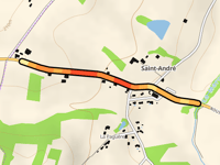 Route d'Aurimont da Saint-André