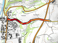 Tommesbierg / Route d'Erpeldange von Erpeldange