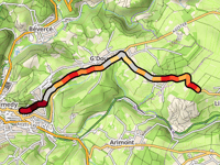 Col de Boussire from Malmedy via Chemin de la Croix de Chôdes