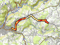 Col de Boussire from Malmedy via Rue de Winboru