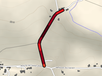 Côte du Moulin via Route de Banos