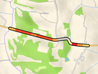 Route de Bassoues da La Baradée