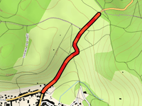 Route de Bettant da Vaux-en-Bugey