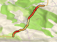 Route de Castillane von Campagne sur Arize