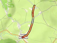 Route de Chassagne da Ouroux-sous-le-Bois-Sainte-Marie