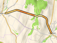 Route de Cuarnens da La Chaux