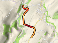Route de Ferlens przez Chemin des Côtes