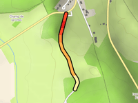 Route de Feuille à Saint-Reverien über Les Beutres