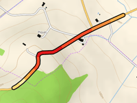 Route de Gascogne vanuit Cougé