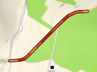 Route de Gascogne vanuit Le Hournas