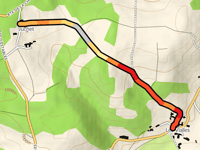 Route de Juchet von Les Vialles