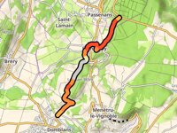 Route de l'Écouvette da Domblans
