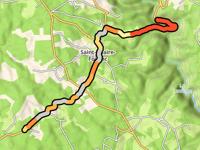 Route de la Gare przez Saint-Hilaire-Foissac