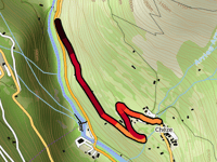 Chéze przez Route de la Mine