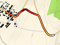 Route de la Vallée da La Chaux via Chemin de l'Arzillier