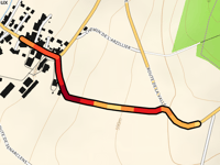 Route de la Vallée da La Chaux via Chemin de la Montanaire