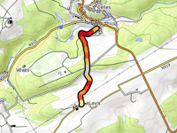 Route de Lavis von Celles