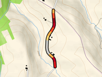 Route de Lias przez Las Coumes