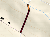 Route de Lias from Taschouères