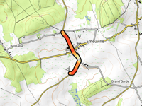 Route de Mièrchamps via Erneuville