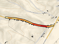 Route de Montbardon z En carrère
