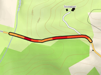 Route de Montbardon from La Barthe