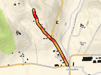 Route de Pech Redon desde La Prade