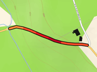 Route de Pouillon von Grand Arrigan