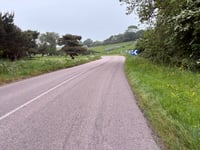 Route De Pourville vanuit Hautot-sur-Mer