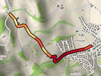 Route de Pra-Jouli da Le Pâquier