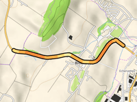 Route de Prévonloup via Billens