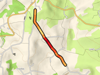 Route de Queneguen z Guern Braz