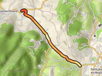 Route de Rochechinard von Saint-Jean-en-Royans